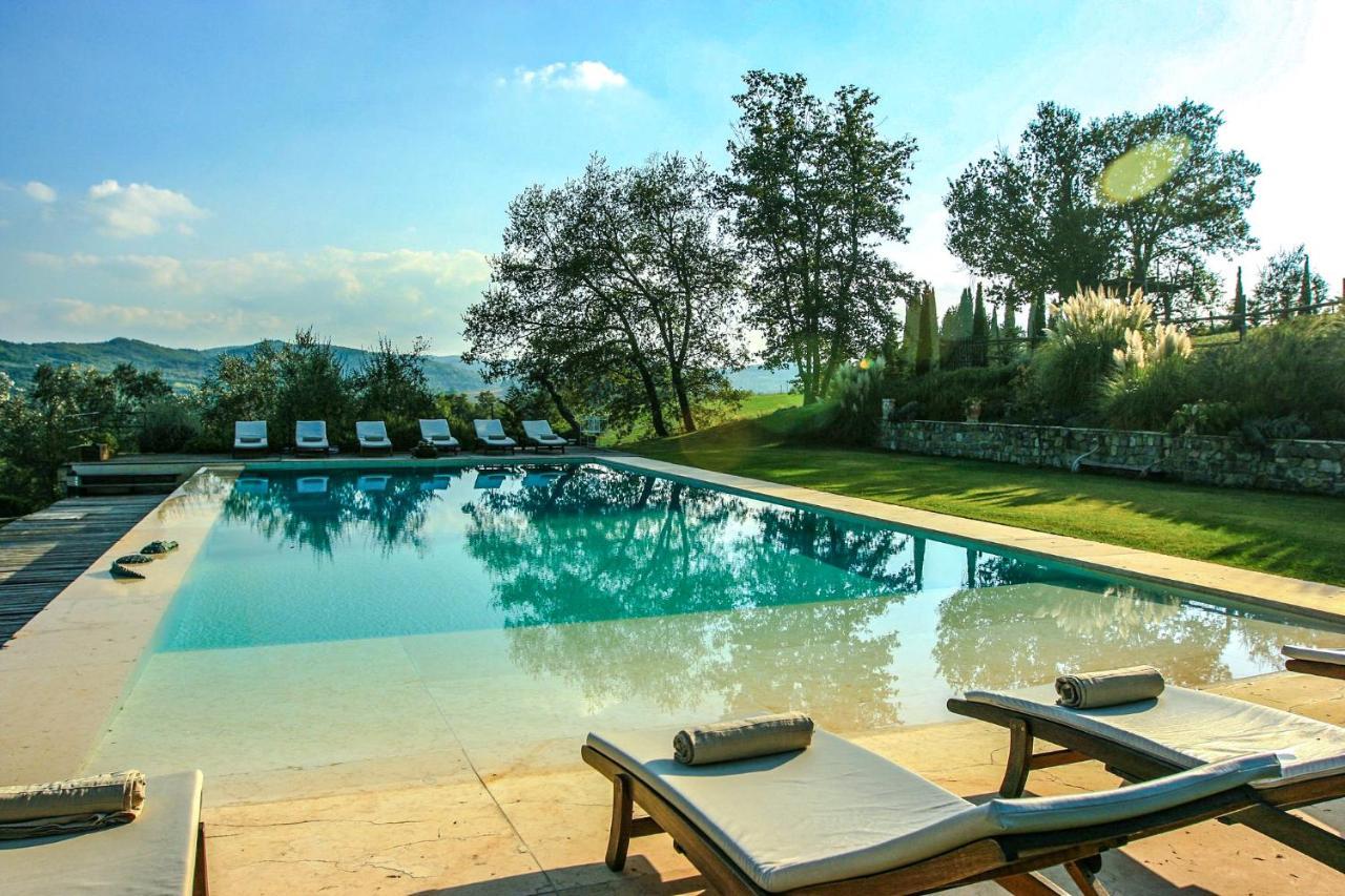 Villa Rignana Chianti Estate, Pool, Tennis,Cook Greve in Chianti Eksteriør billede