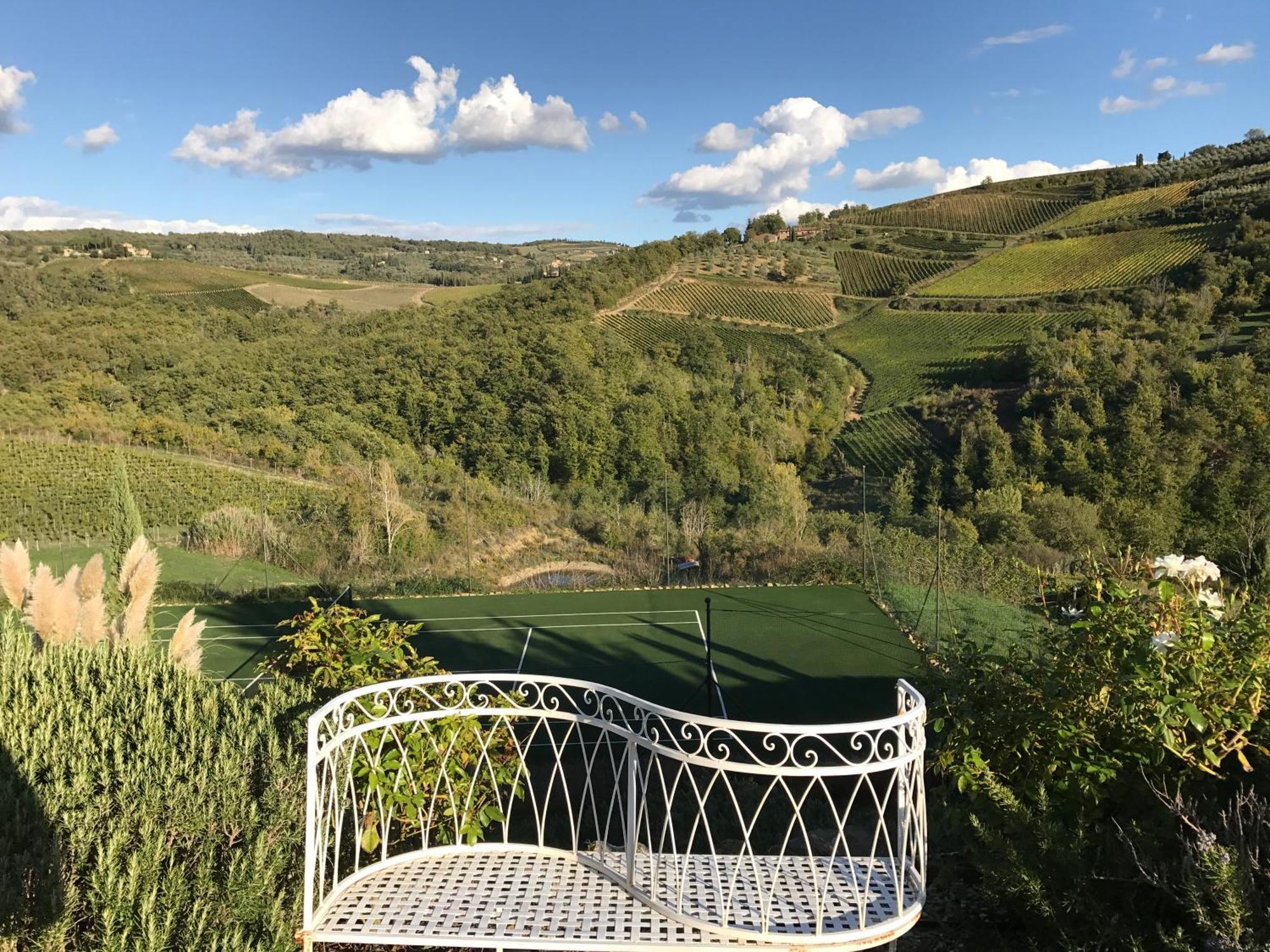Villa Rignana Chianti Estate, Pool, Tennis,Cook Greve in Chianti Eksteriør billede