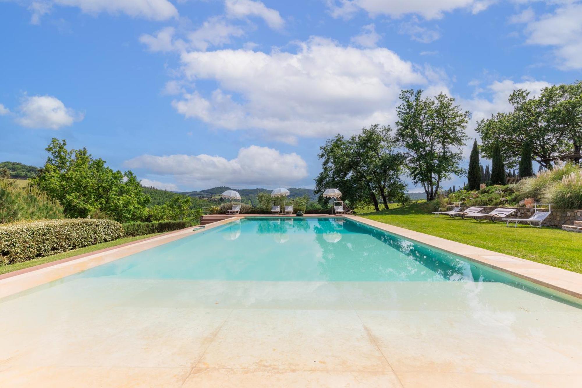Villa Rignana Chianti Estate, Pool, Tennis,Cook Greve in Chianti Eksteriør billede