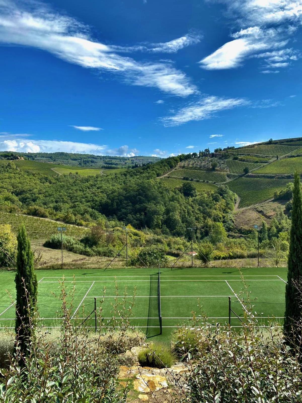Villa Rignana Chianti Estate, Pool, Tennis,Cook Greve in Chianti Eksteriør billede